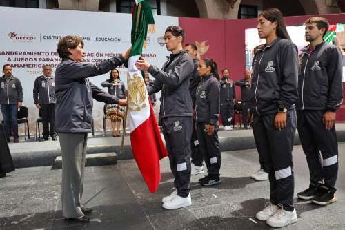 Video: Gobernadora del Edomex paga vuelos a deportistas mexiquenses rumbo a justas deportivas nacional e internacional